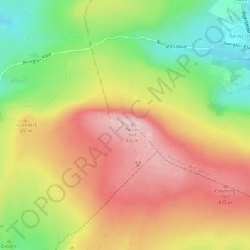 Electricty Northwest topographic map, elevation, terrain