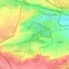 Břve topographic map, elevation, terrain