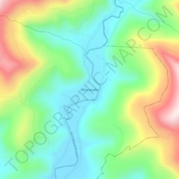 Mascarada topographic map, elevation, terrain