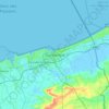 Dunkerque topographic map, elevation, terrain