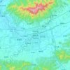 金华市 topographic map, elevation, terrain