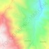 Cajas topographic map, elevation, terrain