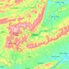 武陵源区 topographic map, elevation, terrain