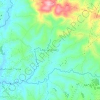 Ambatolampy topographic map, elevation, terrain