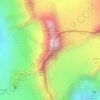 Dents des Bouquetins topographic map, elevation, terrain