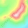 Lauca topographic map, elevation, terrain