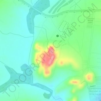 Cruzeiro - Morro da Capelinha topographic map, elevation, terrain