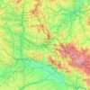 Landkreis Cham topographic map, elevation, terrain