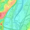 Nivelle topographic map, elevation, terrain