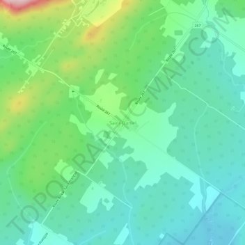 Saint-Daniel topographic map, elevation, terrain