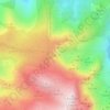 El Calvitero topographic map, elevation, terrain