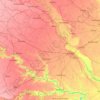 Kānpur topographic map, elevation, terrain