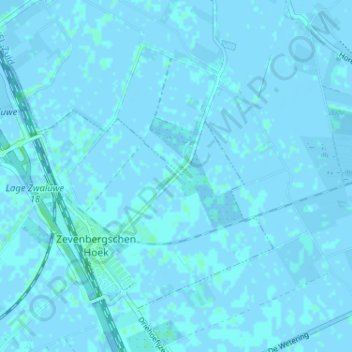 Strooiendorp topographic map, elevation, terrain