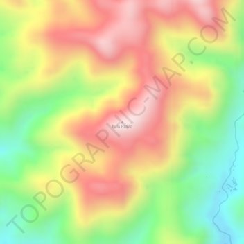 Bulu Palolo topographic map, elevation, terrain