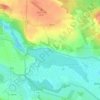Ptačí pozorovatelna topographic map, elevation, terrain