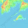 Elizabeth Islands topographic map, elevation, terrain