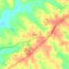 Ethridge topographic map, elevation, terrain