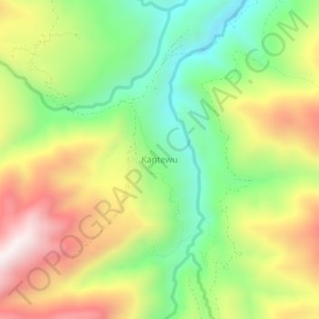 Kantewu topographic map, elevation, terrain