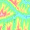 川口 topographic map, elevation, terrain