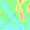Fosterville topographic map, elevation, terrain