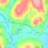 Silvermine Acres topographic map, elevation, terrain