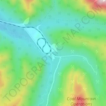 Corbin topographic map, elevation, terrain