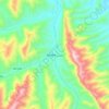 达木斯乡 topographic map, elevation, terrain