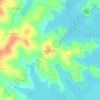 Ganjigere topographic map, elevation, terrain