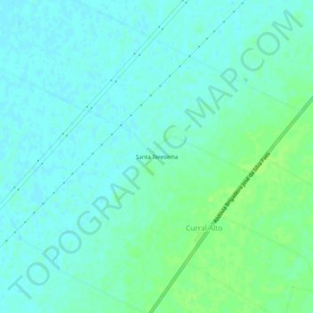Santa Teresinha topographic map, elevation, terrain