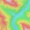 Pulga topographic map, elevation, terrain