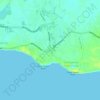 Savannah topographic map, elevation, terrain