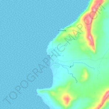 Goth Mubarak Dadu topographic map, elevation, terrain