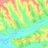Belmontet topographic map, elevation, terrain