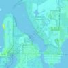 Perico Bayou topographic map, elevation, terrain