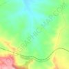 Coscoll topographic map, elevation, terrain