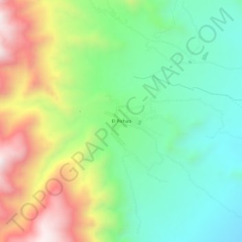 El Pichao topographic map, elevation, terrain