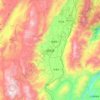 鹤庆县 topographic map, elevation, terrain