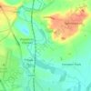 Hampton Gay topographic map, elevation, terrain