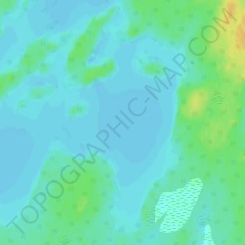 Lacs Obatogamau topographic map, elevation, terrain
