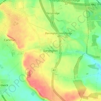 Darrington topographic map, elevation, terrain