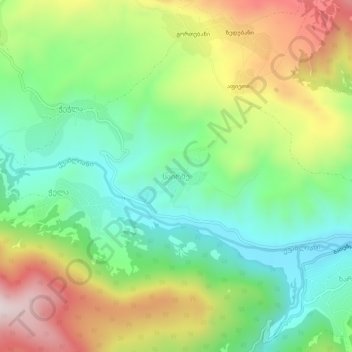 Sairme topographic map, elevation, terrain
