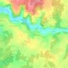 Le Courret topographic map, elevation, terrain