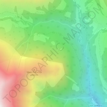 Rosmel topographic map, elevation, terrain