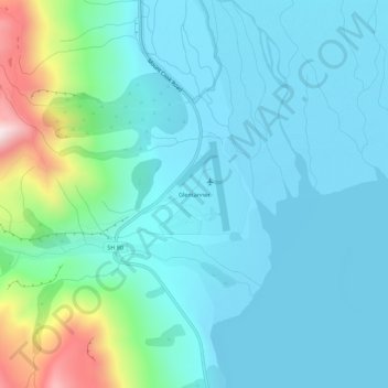 Glentanner topographic map, elevation, terrain