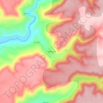 Malacuera topographic map, elevation, terrain