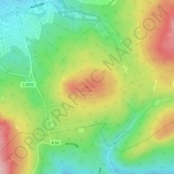 Altenstein topographic map, elevation, terrain