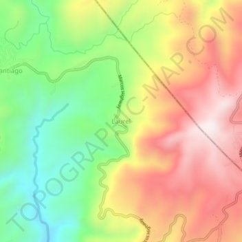 Laurel topographic map, elevation, terrain