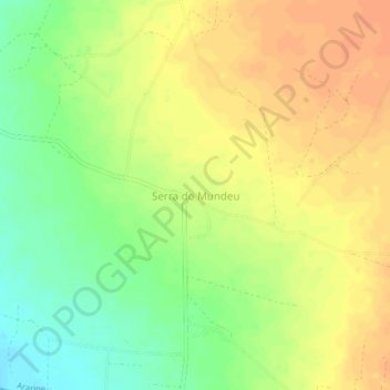 Serra do Mundeu topographic map, elevation, terrain
