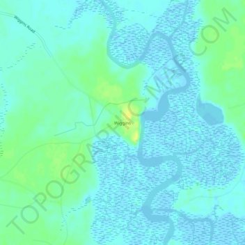 Wiggins topographic map, elevation, terrain