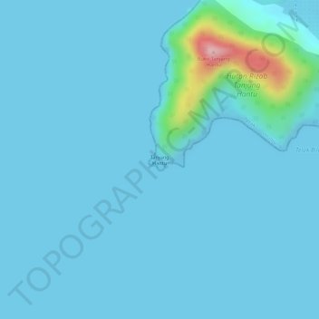 Tanjung Hantu topographic map, elevation, terrain